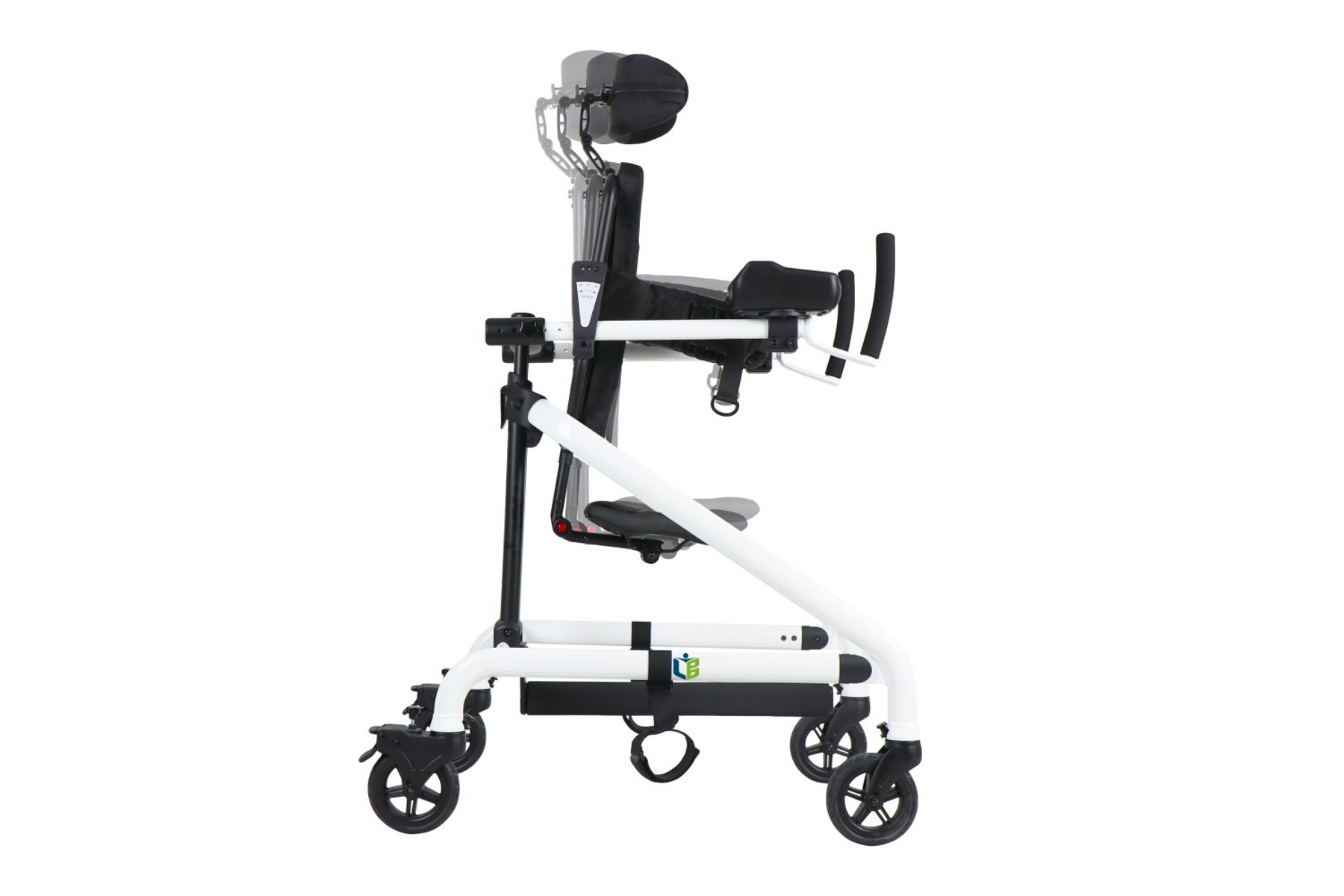 Real side-view photograph of Sun with superimposed head-support and seat positions
